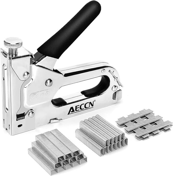 AECCN Staple Gun - 3 in 1 Heavy Duty Staple Nail Steel Gun Kit with 3000 Staples, Upholstery Stap... | Amazon (CA)