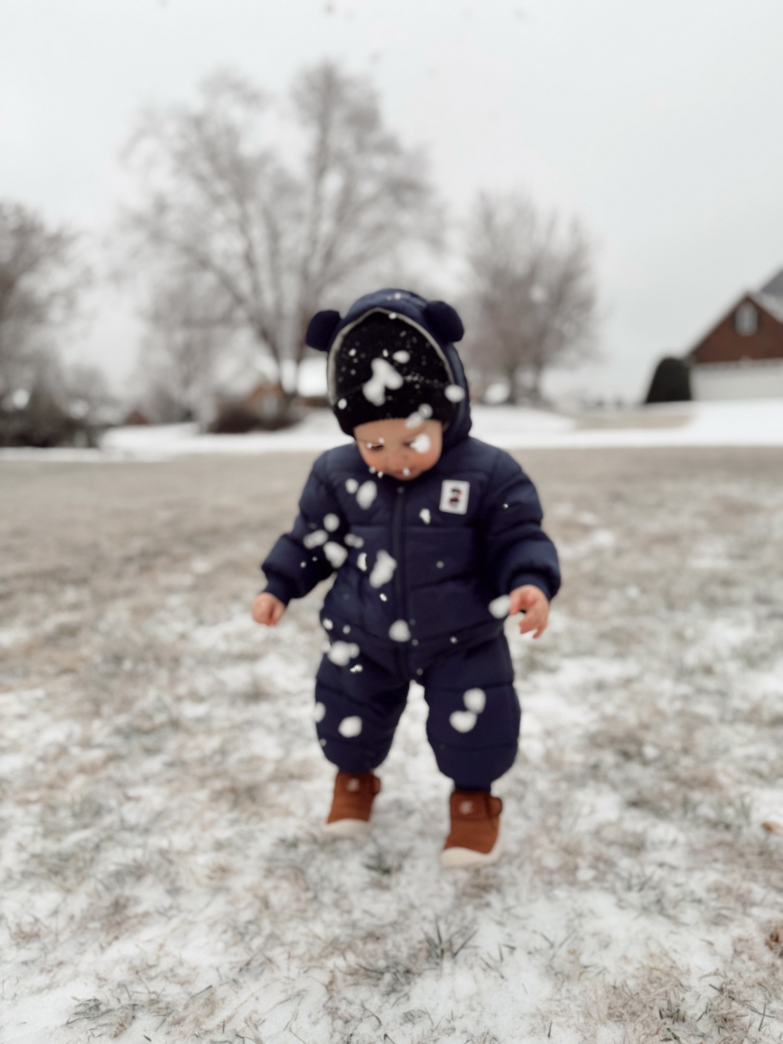 toddler snowsuit & boots 