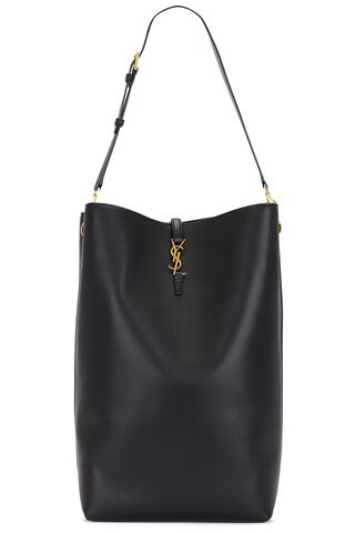 Saint Laurent Le 37 Oversized Bucket Bag in Black | FWRD 
