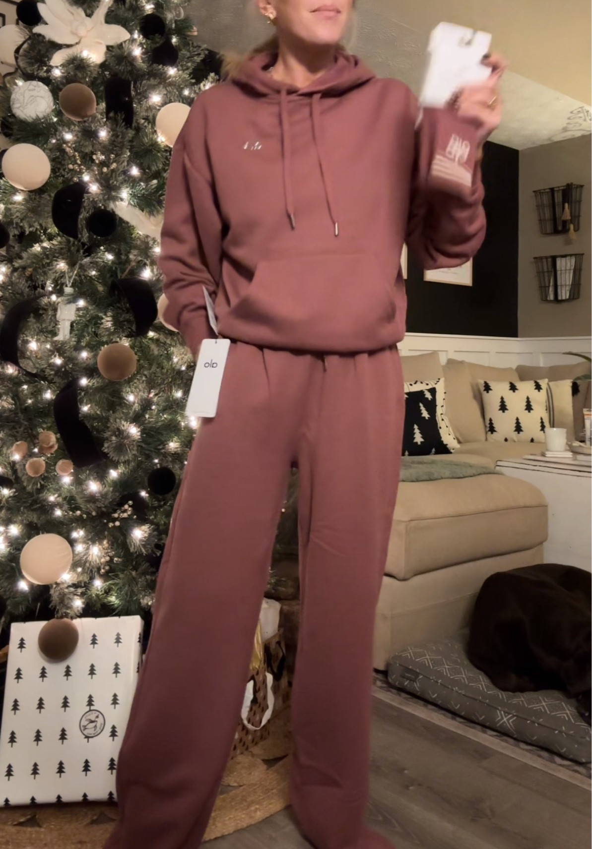 Alo sweatshirt set in burgundy 

#LTKCyberWeek #LTKHoliday #LTKActive