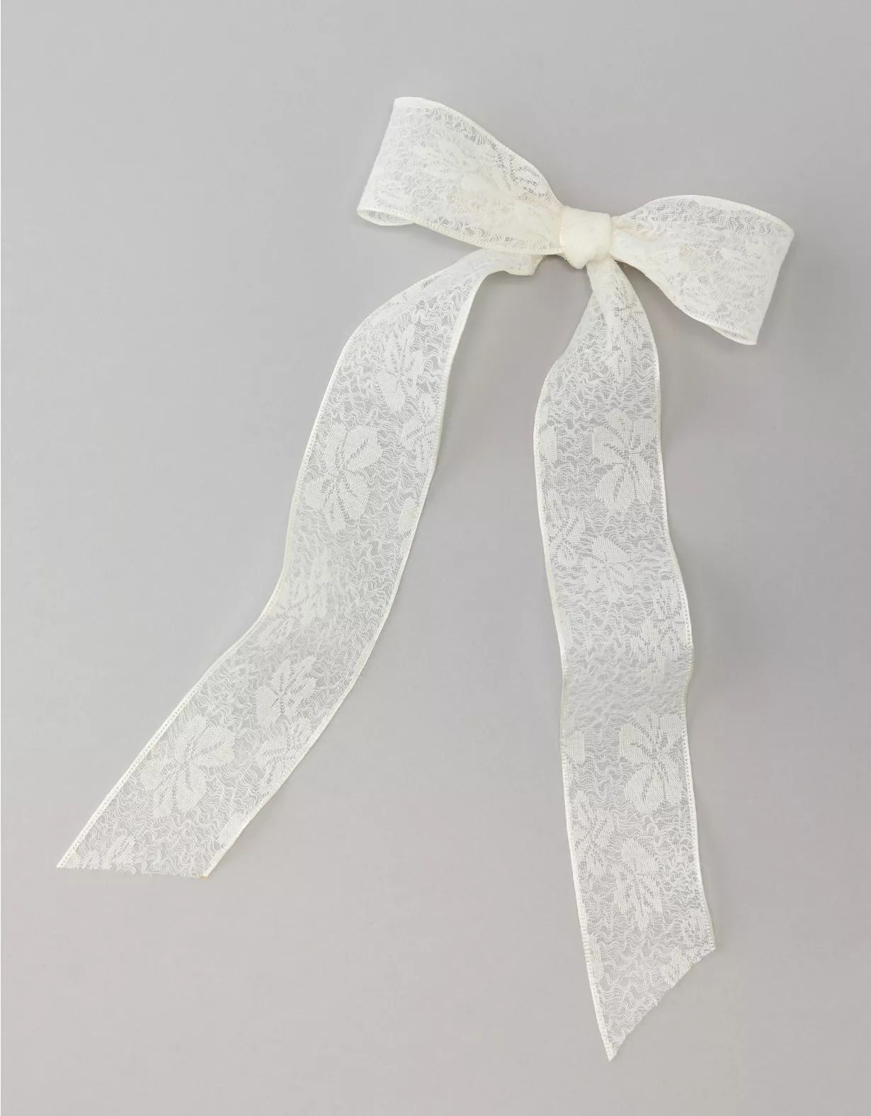 AE Crinkle Lace Bow Clip | American Eagle Outfitters (US & CA)