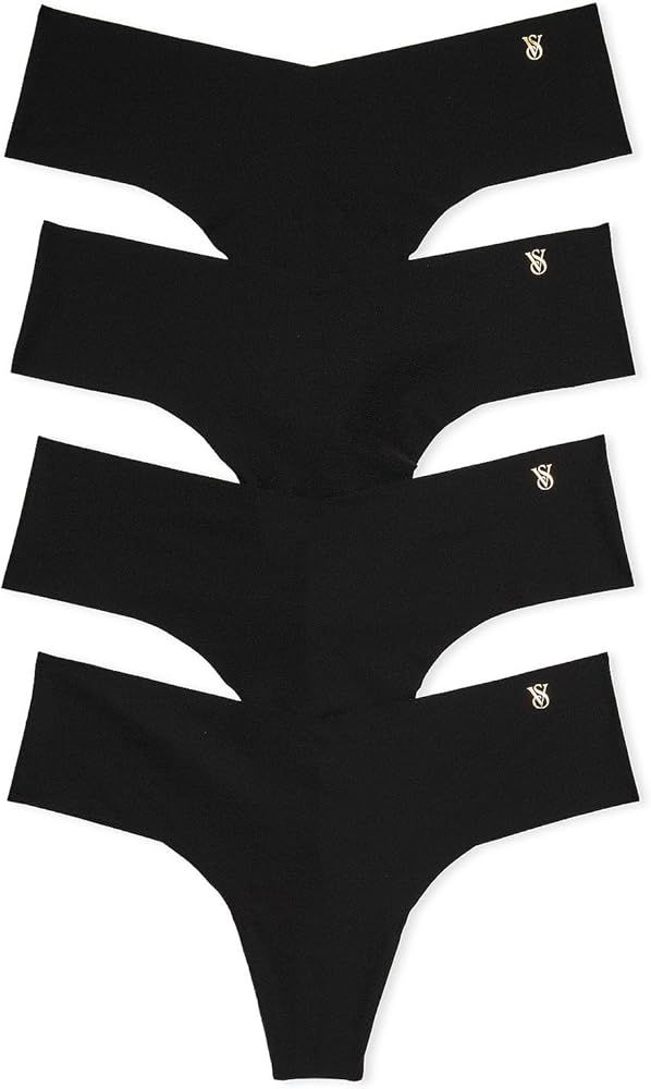 Victoria's Secret Women's No Show Thong Underwear, Panties for Women, Multi Pack (XS-XXL) | Amazon (US)