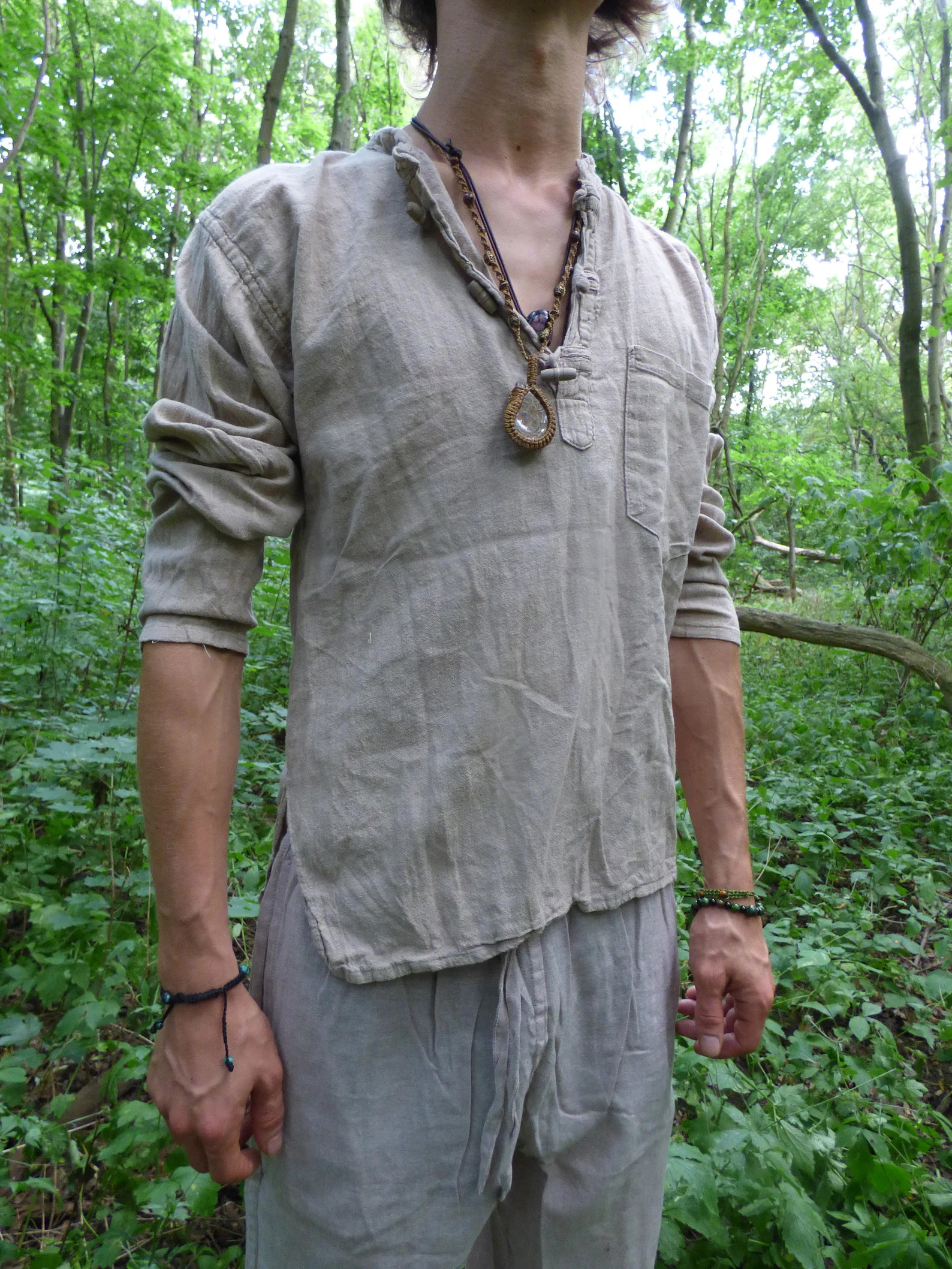 Nature Shirt Cotton T-Shirt Man Woman Unisex Short Sleeve Beige Size S-3XL Goa Hippie Boho Festiv... | Etsy (US)