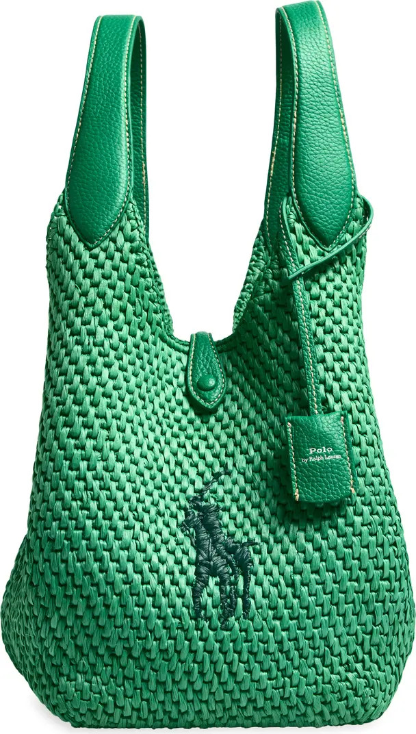 Raffia & Leather Medium Tote | Nordstrom