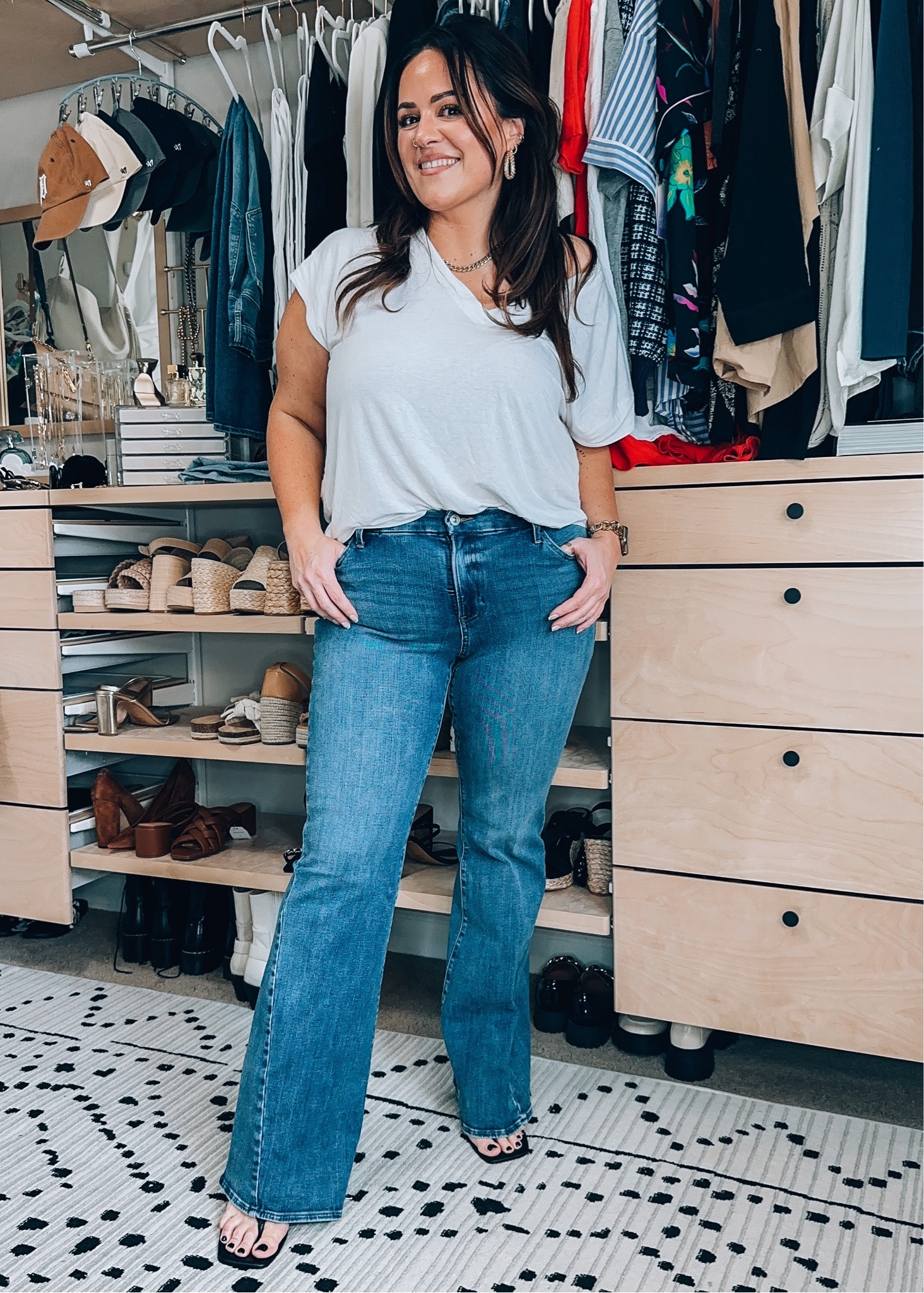 Mid Rise Dark Wash Twist Seam … curated on LTK