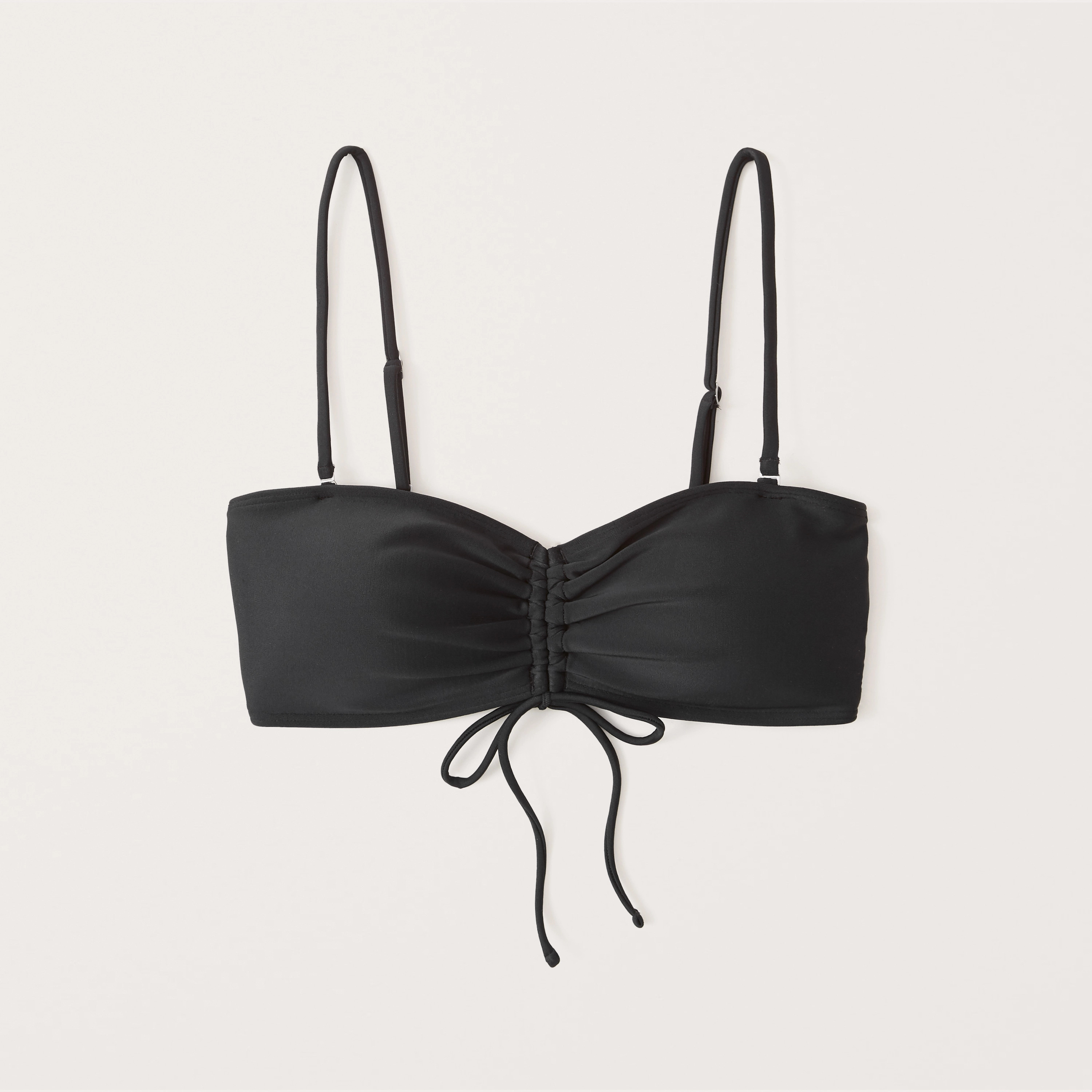 Cinched Bandeau Bikini Top | Abercrombie & Fitch (US)