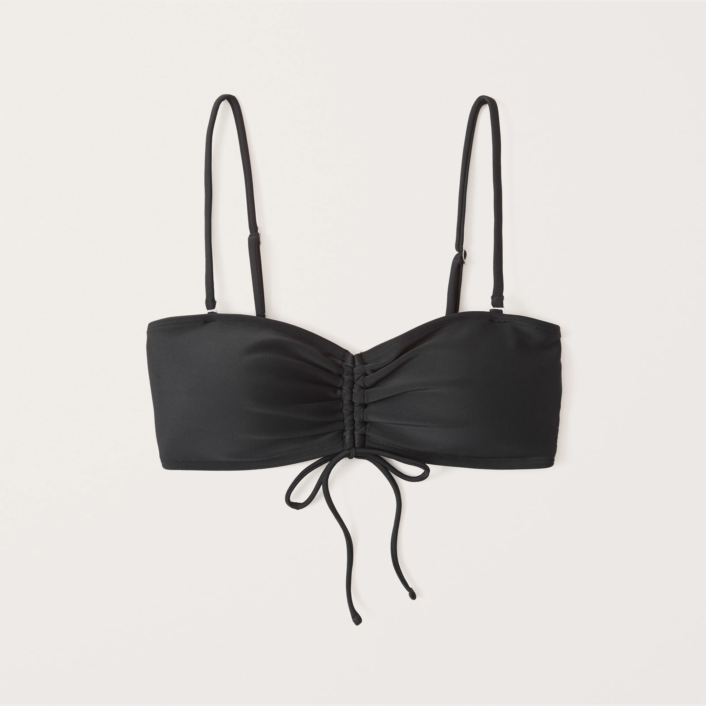 Cinched Bandeau Bikini Top | Abercrombie & Fitch (US)