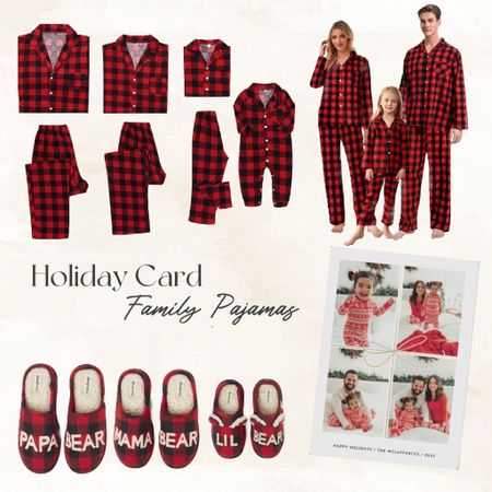 Holiday Card Inspiration: Family Pajamas. Found this holiday card on Minted and recreated this theme with some fun pajama options #christmaspajamas #christmascards #holidaycards #matchingpajamad

#LTKfamily #LTKSeasonal #LTKstyletip
