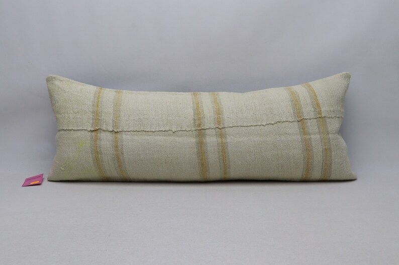 Bohemian hemp pillow, Ethnic lumbar pillow, Handmade vintage pillow cover, Aztec kilim pillow, So... | Etsy (US)