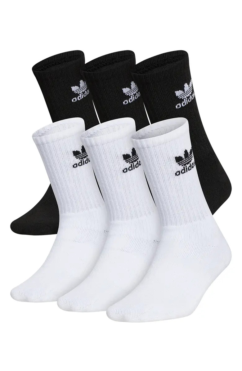 Kids' Trefoil 6-Pack Crew Socks | Nordstrom