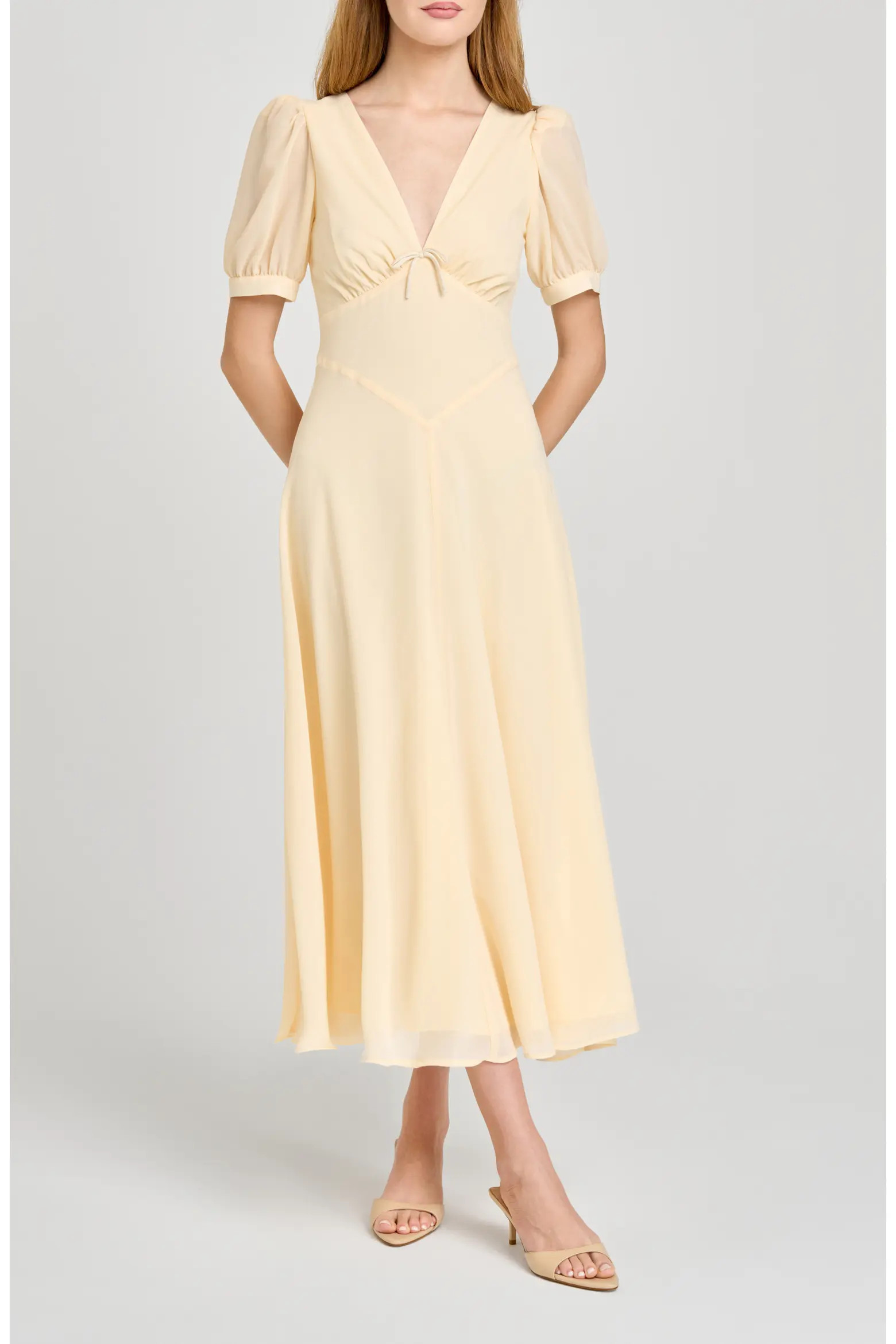 Juliana Short Sleeve A-Line Midi Dress (Women) | Nordstrom | Nordstrom