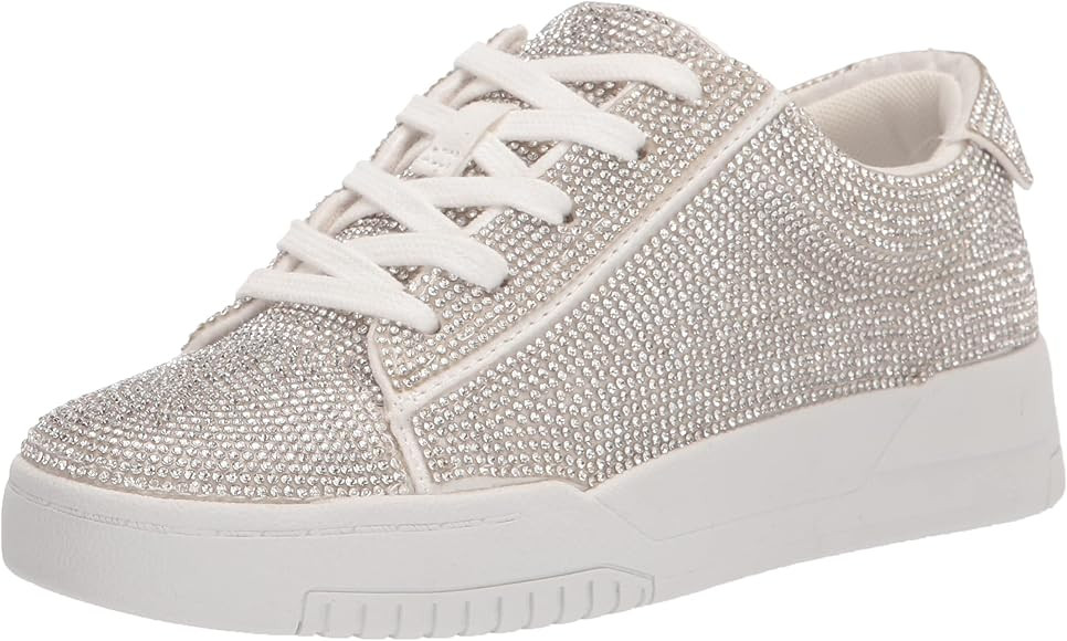 Jessica Simpson Women's Silesta Rhinestone Low Top Causal Fashion Sneakers | Amazon (US)