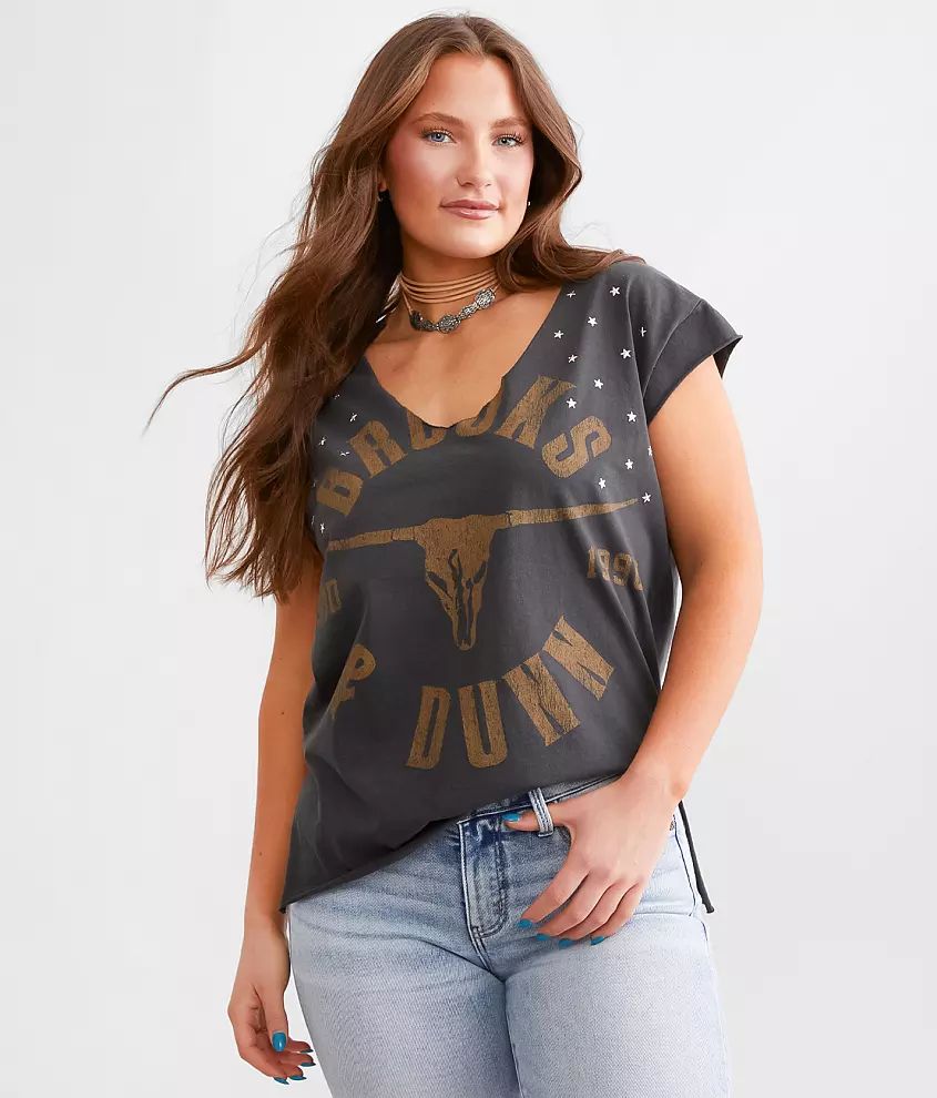 Brooks & Dunn Studded Band T-Shirt | Buckle