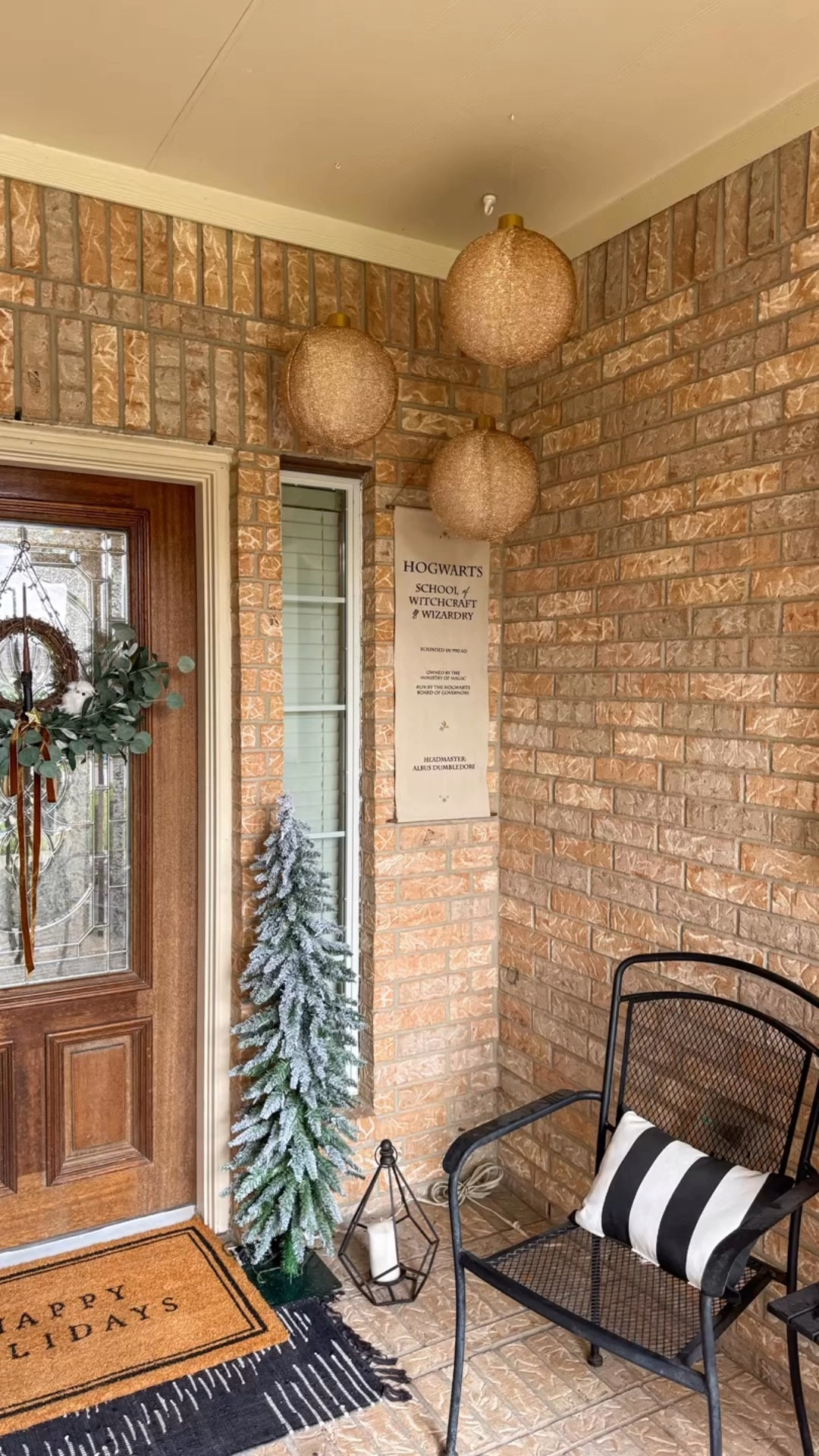 Holiday decor tinsel ornament decorations front porch Harry Potter decorations Christmas decorations 

#LTKFindsUnder50 #LTKSeasonal #LTKHoliday