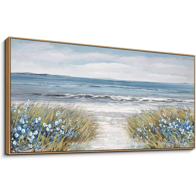 CDDposter Framed Wall Art for Bedroom Decor - Farmhouse Boho Beach Coastal Vintage Floral Ocean W... | Walmart (US)