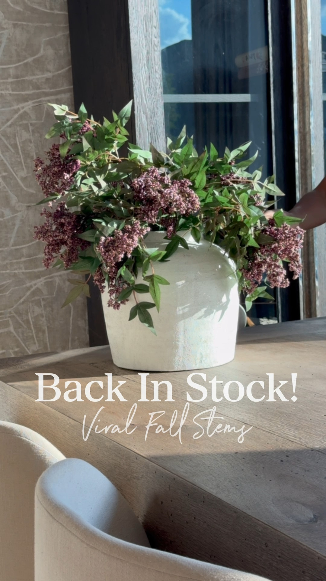 🌿 These viral stems are finally back in stock after always selling out—and they’re absolutely gorgeous! ✨ Tip: gently separate the branches and use a blow dryer on low heat to fluff the leaves for that perfect, full look. 

🛒 I’ve linked the exact stems so you can grab them before they sell out again!

#LTKFallSale #LTKHome #LTKStyleTip