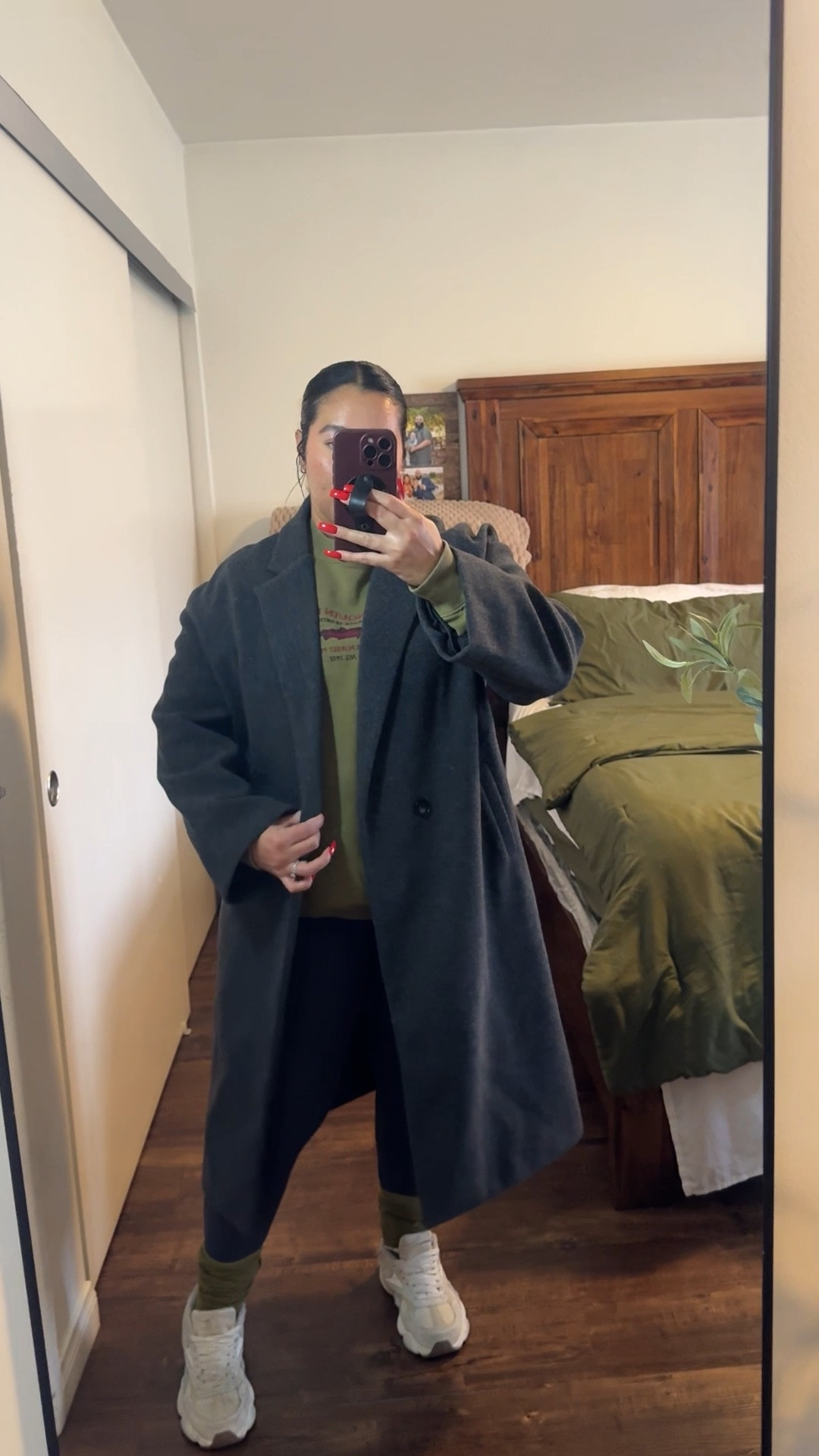 What I wore to go Christmas tree shopping and run errands.

Trench coat - large / runs big / super comfortable/ great quality 
Sweatshirt - large / great quality / runs big / men’s sweater 
Leggings - medium / tts / square proof/ super comfy 
Sneakers - 8.5/ tts / super comfy 

Casual outfit 
Winter outfit 
Midsize outfit 
Curvy fashion 
Mom outfit 
Errands outfit 
Wool coat 
Winter coat 
Grey coat 
Amazon fashion 
Abercrombie 

#LTKootd #LTKMidsize #LTKHoliday