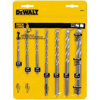 Carbide Hammer Drill Bit Set (7-Piece) | The Home Depot