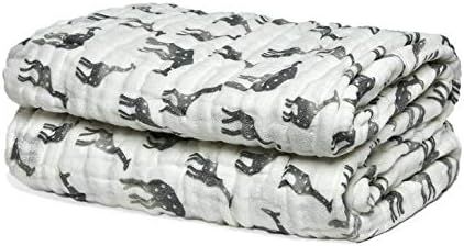 LollyBanks Super Soft Muslin Quilt 100% Cotton Gender Neutral Receiving Blanket Breathable Lightw... | Amazon (US)