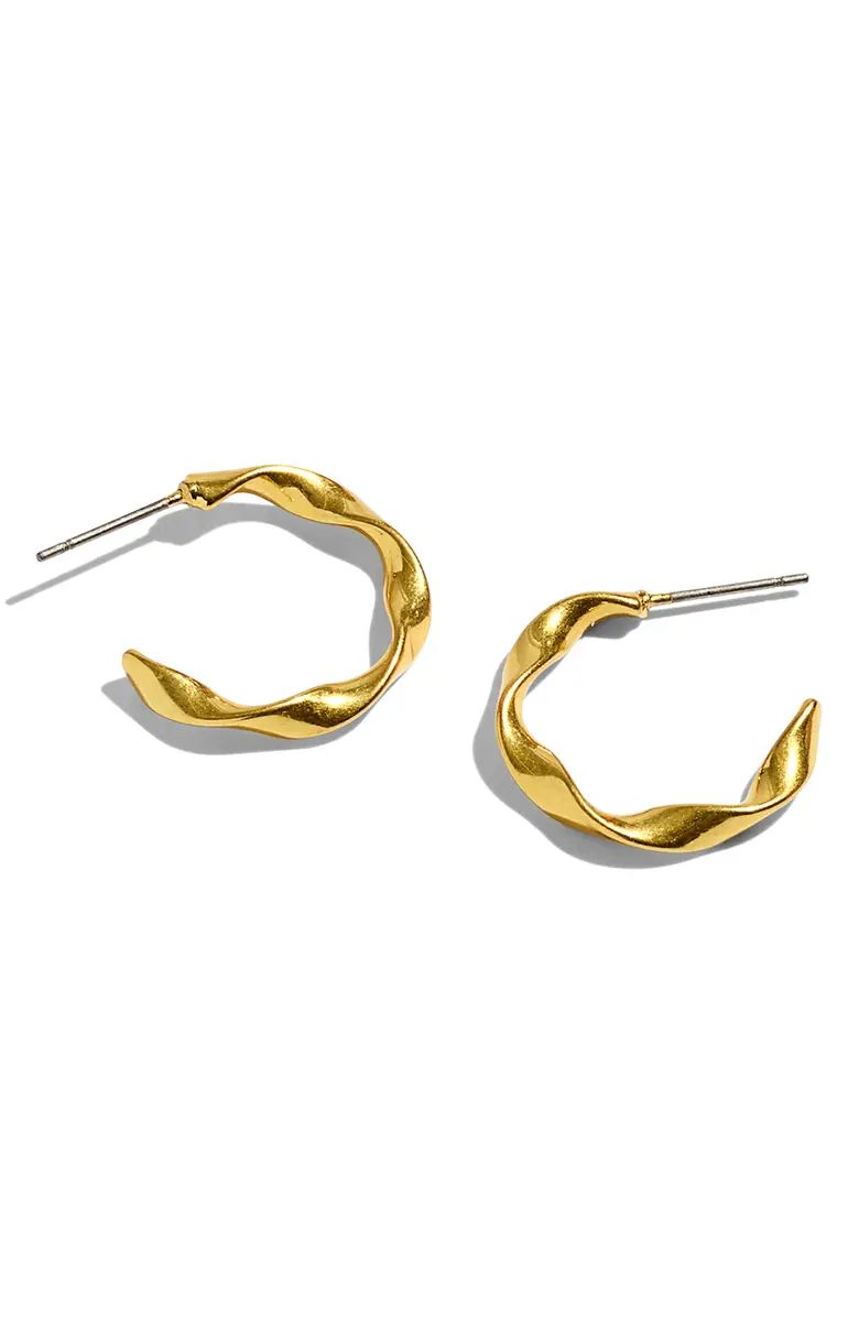 Madewell Small Twirl Hoop Earrings | Nordstrom | Nordstrom