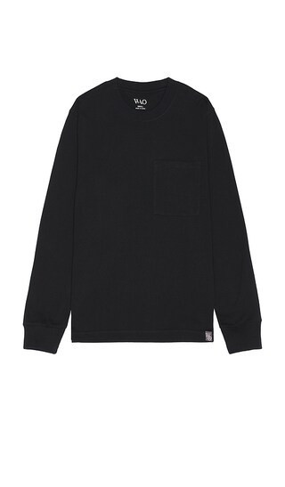 WAO The Long Sleeve Pocket Tee in Black. - size S | Revolve Clothing (Global)