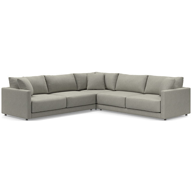 Gather Deep 3-Piece Sectional Sofa + Reviews | Crate & Barrel | Crate & Barrel