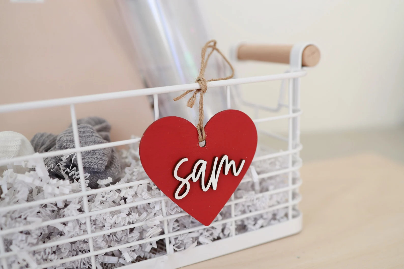 Valentine's Day Name Tags / Wooden Heart Name Tags / Wooden Name Labels / Wooden Gift Labels / Va... | Etsy (US)