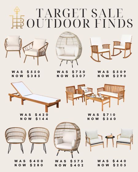 Target outdoor furniture, Target deals, Target sale, patio furniture, outdoor seating, outdoor patio sets

#LTKSeasonal #LTKhome #LTKsalealert