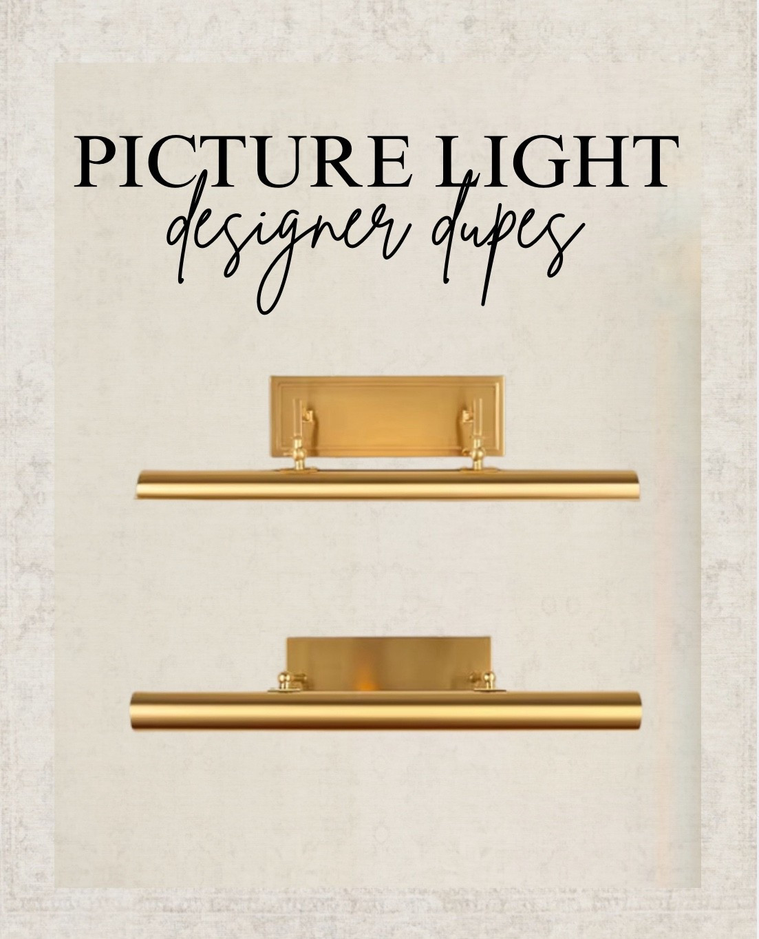 The most gorgeous and affordable large (24”) designer dupe picture lights! I’ve used these in my home multiple times and am obsessed. 🤩

#LTKSaleAlert #LTKHome