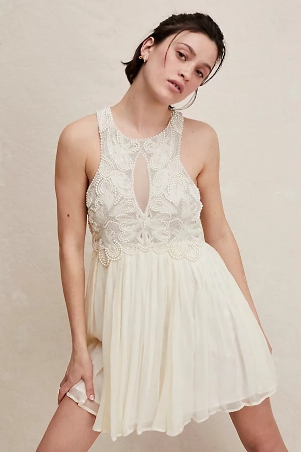 Pearlie Mini Dress by Free People, Pearl Combo, US 10 | Free People (Global - UK&FR Excluded)