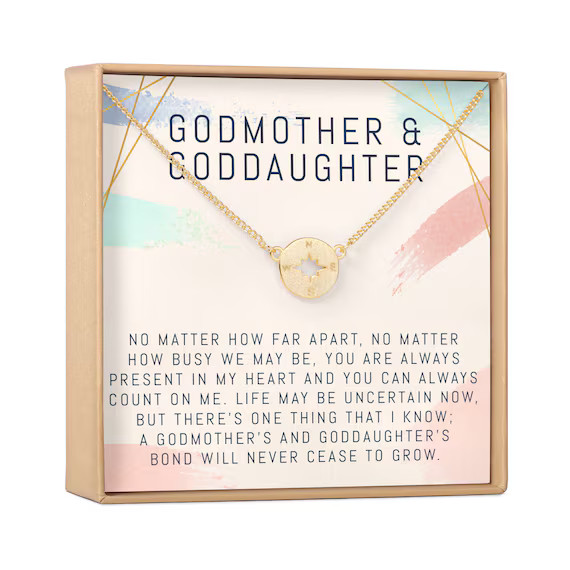 Godmother & Goddaughter Gift Necklace: Baptism, Confirmation, Graduation, Holiday, Birthday Gift,... | Etsy (US)