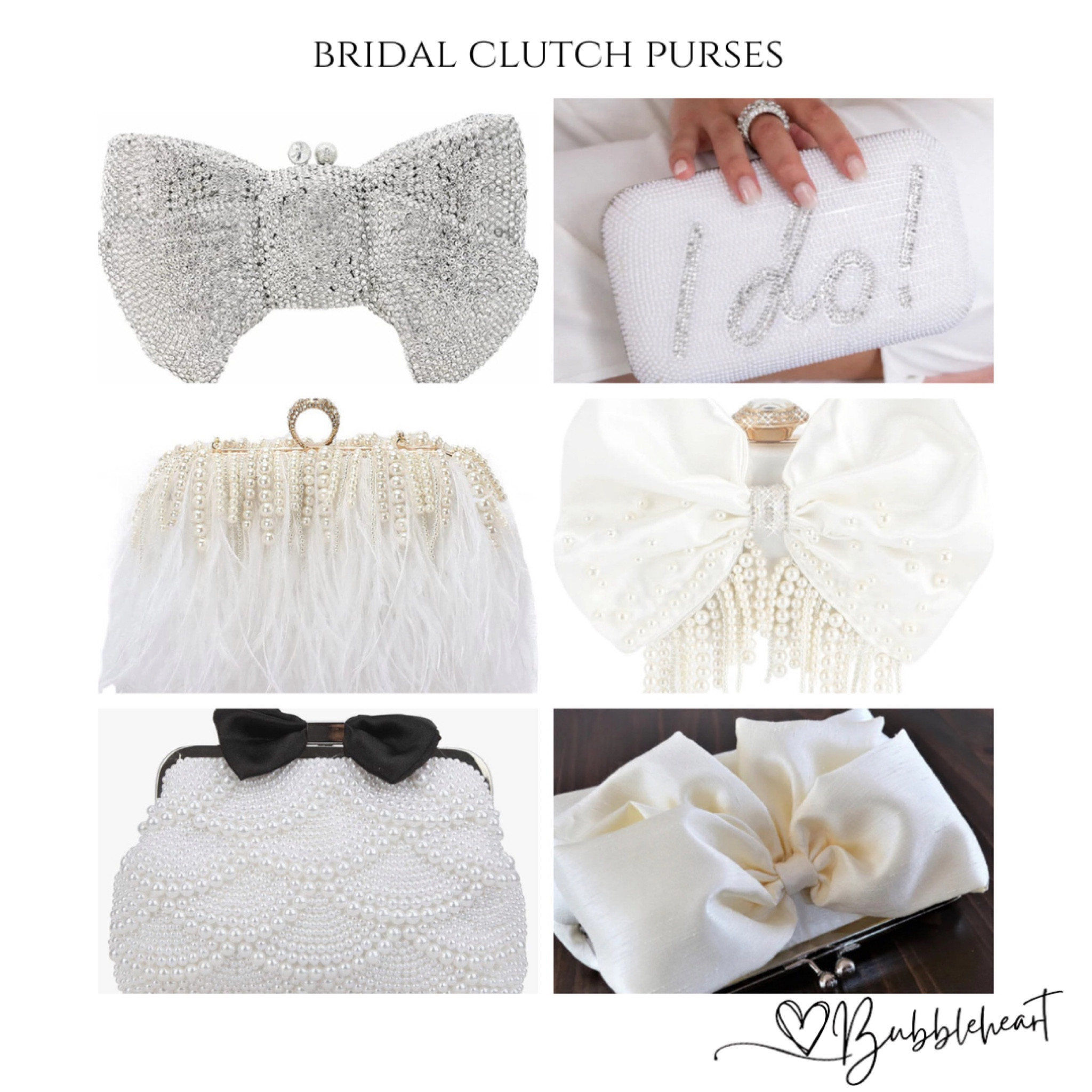 More fun bridal clutches

Bride, bride to be, bridal clutch, wedding purse, brides gift, evening purse, white purse, white clutch, wedding day, bridal shower, rehearsal dinner purse, rhinestone purse, bow purse, feather purse, Pearl purse, rhinestone bow

#LTKFind #LTKGiftGuide #LTKwedding