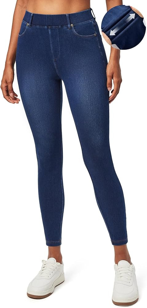 IUGA Jeggings for Women Tummy Control Stretchy Jeans for Women High Waisted Pull on Skinny Jean L... | Amazon (US)
