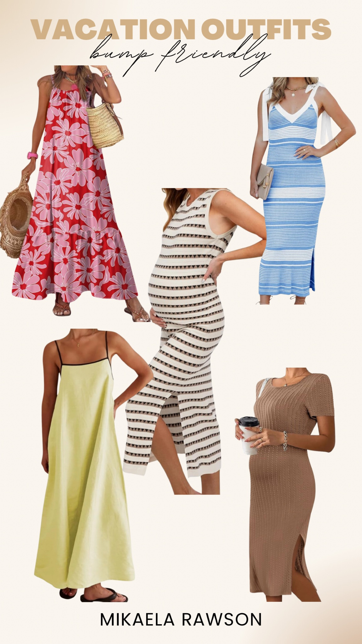 Vacation outfits that are bump friendly 💛

Maternity outfits. Cute maternity clothes. Bump friendly vacation outfits  

#LTKBump #LTKBaby #LTKTravel