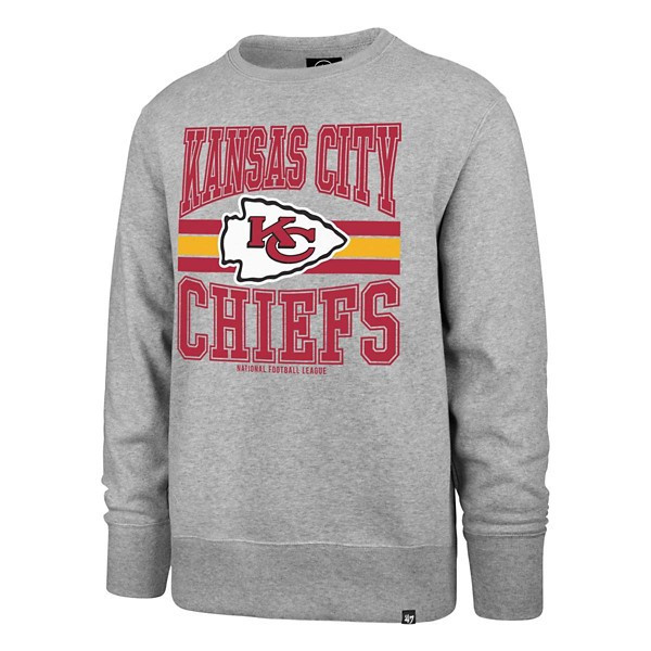 Kansas City Chiefs 47 Brand Headline Crewneck Large Slate | Scheels
