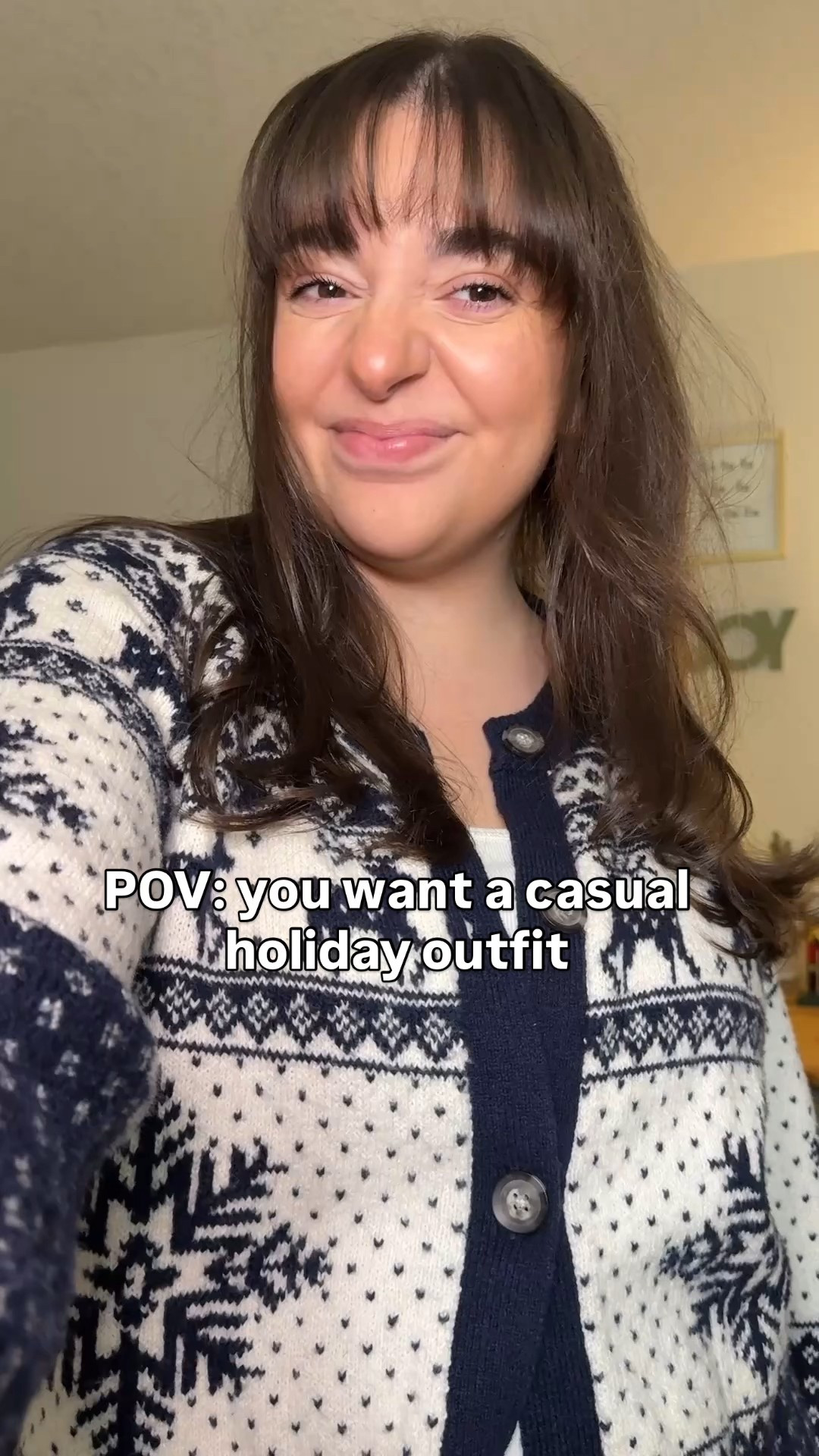 Not into dressing up? No worries! Add a chunky holiday cardigan to your everyday basics! 

#LTKMidsize #LTKootd #LTKHoliday