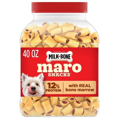 Milk-Bone MaroSnacks with Real Bone Marrow Canister Dog Treats - 40oz | Target