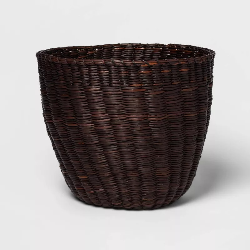 Small Round Woven Junco Basket Dark Purple - Threshold™ | Target