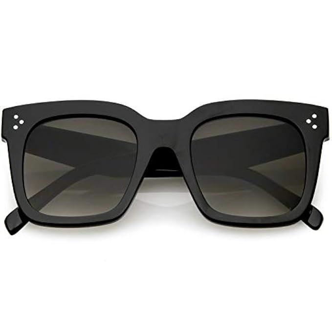 zeroUV - Retro Oversized Square Sunglasses for Women with Flat Lens 50mm | Amazon (US)