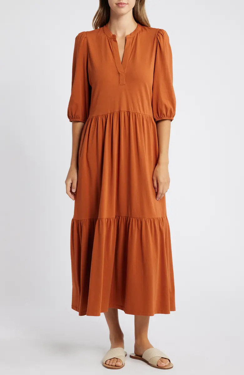 Tiered Organic Cotton Maxi Dress | Nordstrom