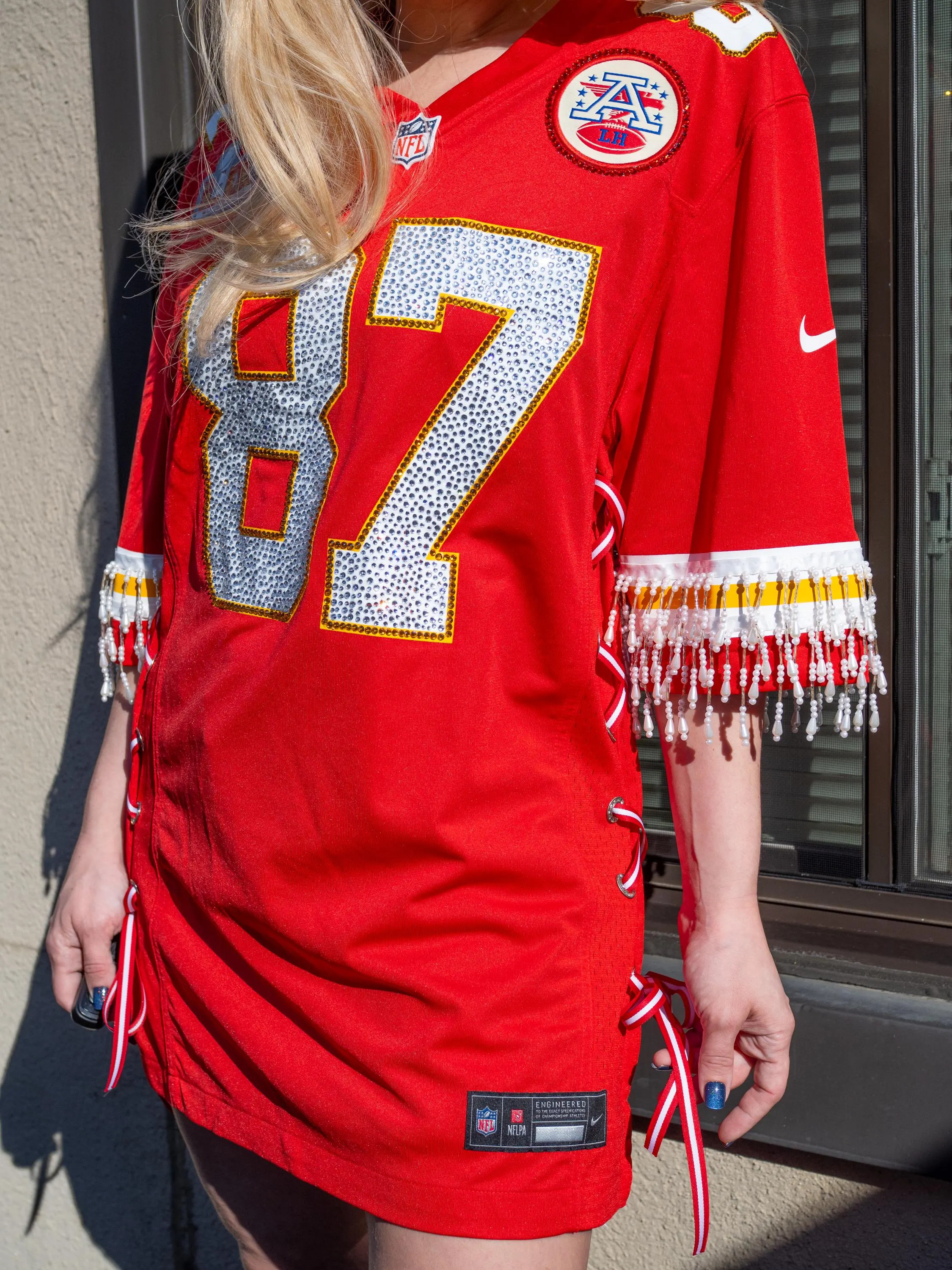 Rhinestone Football Jersey Embellished | Sports Hand Bedazzled Tailgate Game Day Party Outfit (Kansas City) JERSEY NOT INCLUDED | Etsy (Global)