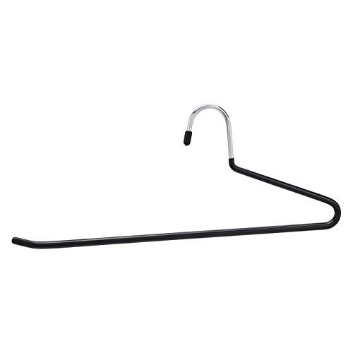 Amazon Basics Trouser/Slack Hangers Easy Slide Organizers, 30-Pack, Metal, Rubber, Black/Silver | Amazon (US)