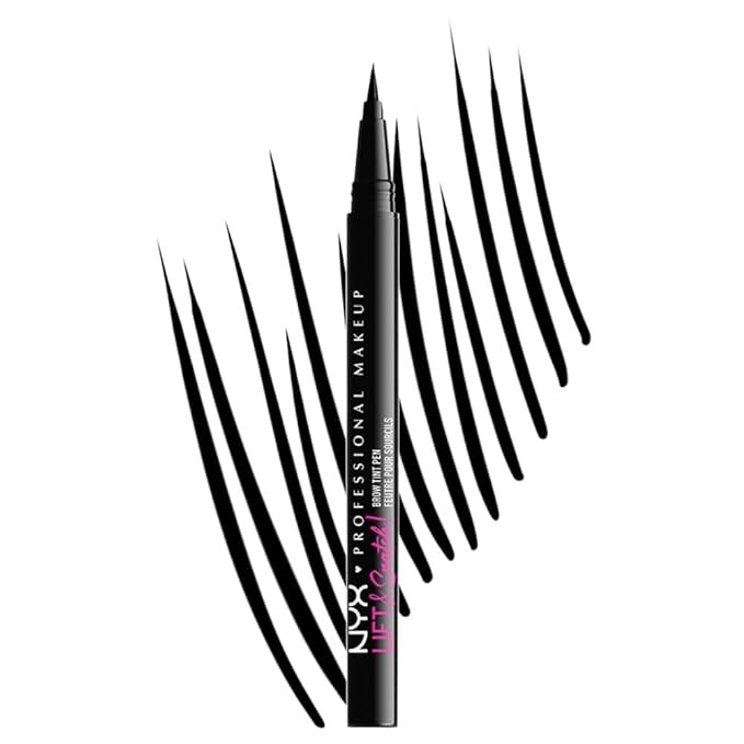 NYX PROFESSIONAL MAKEUP Lift & Snatch Eyebrow Tint Pen, Black | Amazon (US)
