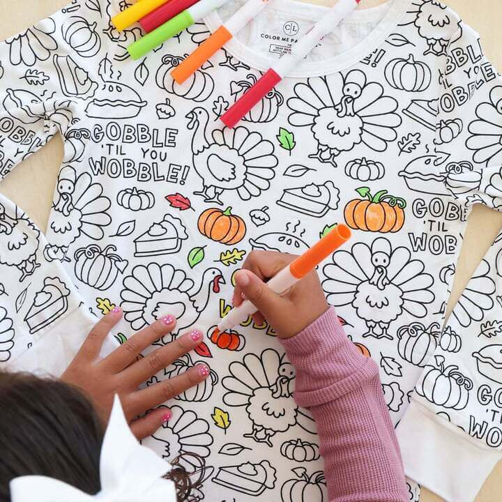 Colorable Two Piece Pajama Set | Fall Favorites | Caden Lane