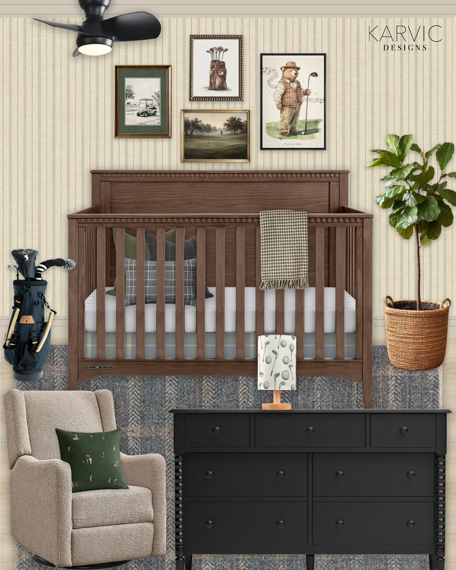 Golf theme Nursery design! ⛳️

#LTKHome #LTKBaby #LTKKids