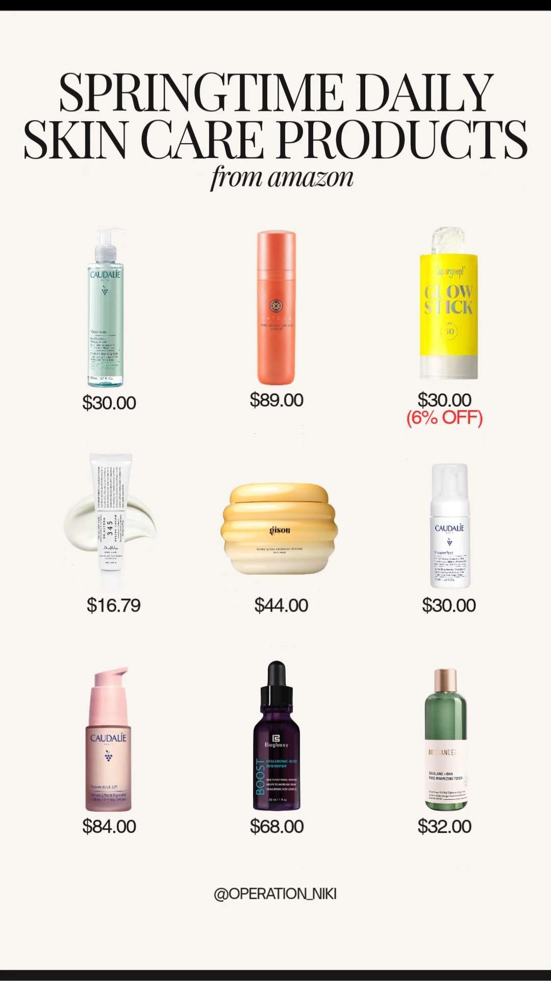 Refresh your glow for the new season with these Springtime Daily Skin Care Products. 🌸✨ There is nothing like a clean and consistent routine to keep your skin feeling hydrated and bright as the weather warms up. From gentle cleansers to that perfect lightweight SPF, these essentials are my go-to for a healthy spring complexion. It is the ultimate self-care ritual to start and end your day on a fresh note. 🧴☁️ Follow for more @OPERATION_NIKI on IG, TikTok, & Facebook #SkinCareRoutine #DailyEssentials #SpringGlow #SelfCare #GlowUp #BeautyFavorites #SpringRefresh #SkinCareProducts #OperationNiki #AmazonBeauty #HealthySkin #SpringClean2026 

 

#LTKselfcare #LTKBeauty