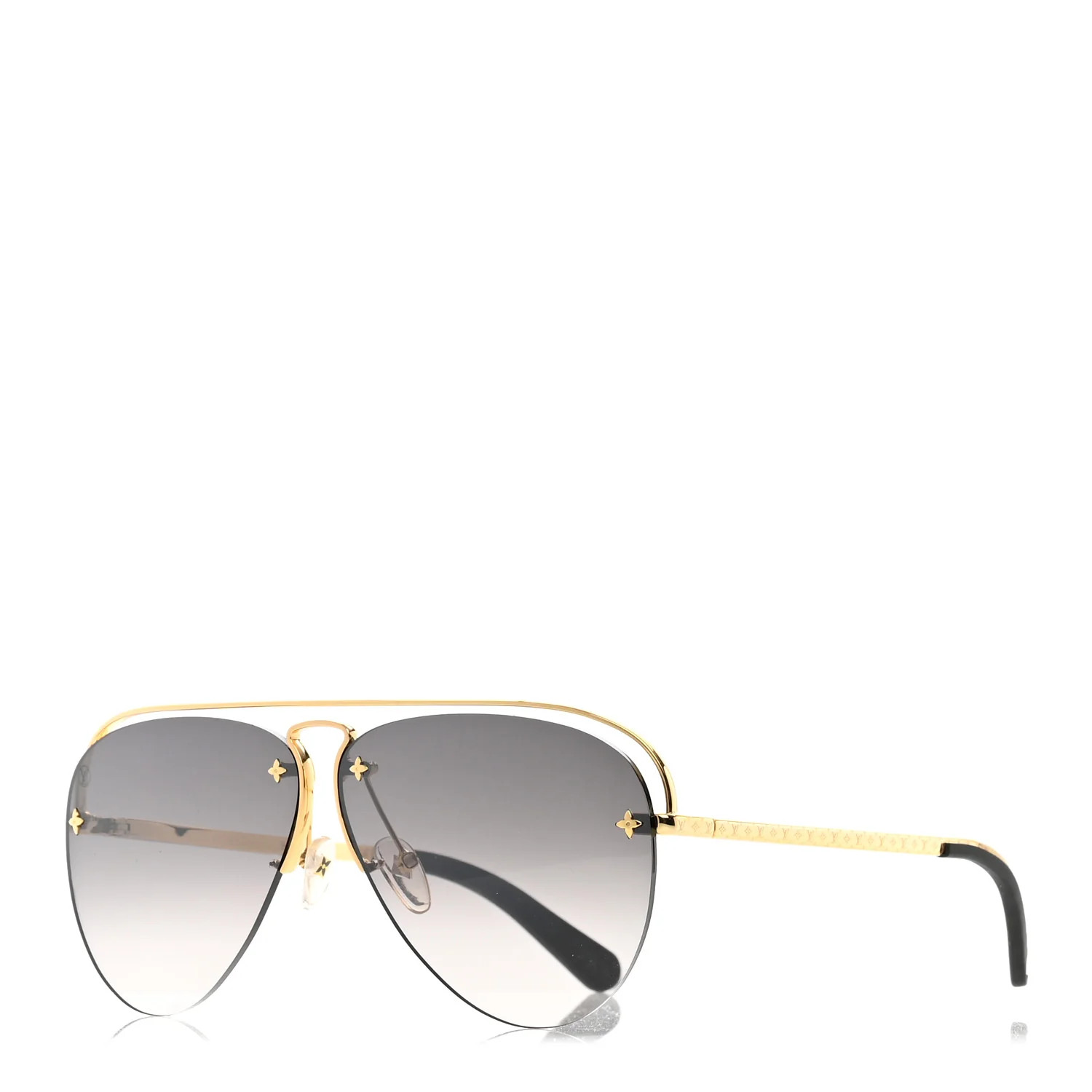 Louis Vuitton Grease Mask Sunglasses Z1045W Gold 1283115 | FASHIONPHILE (US)