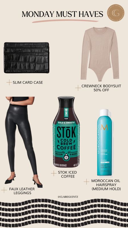 Bodysuit & other items on site 40% off plus extra 15%. For faux leather leggings, if in between sizes size up but I wear my regular size which is a small   

#LTKsalealert #LTKunder50 #LTKunder100