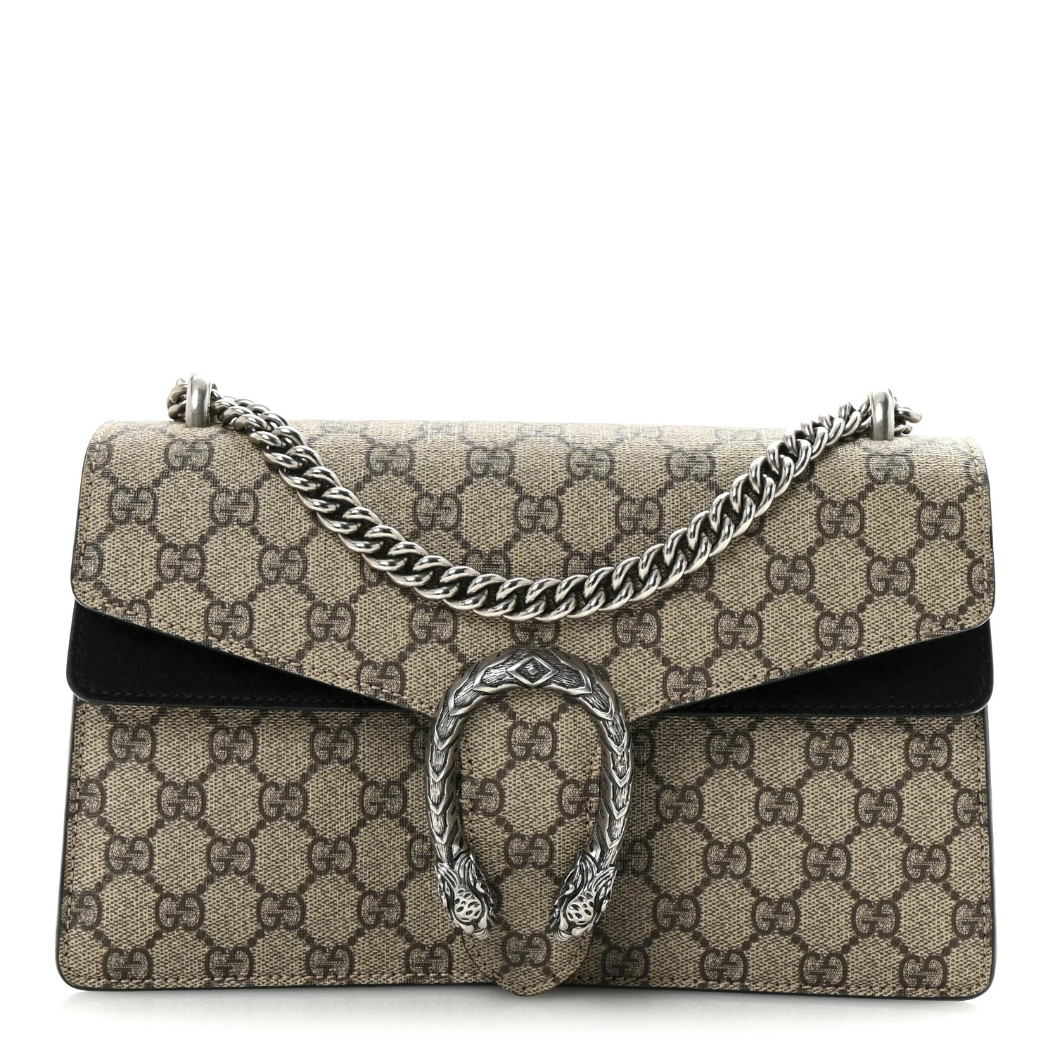 Gucci GG Supreme Monogram Small Dionysus Shoulder Bag Black 1761439 | FASHIONPHILE (US)