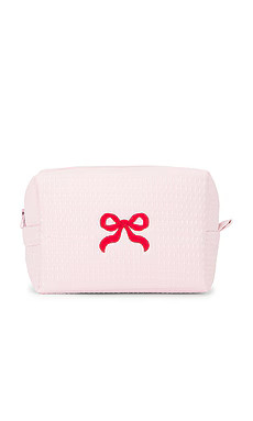Abbode Bow Waffle Pouch in Peony from Revolve.com | Revolve Clothing (Global)